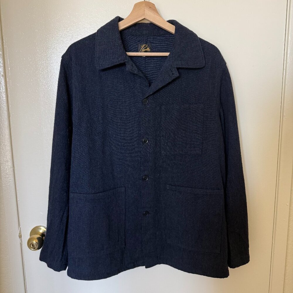 Needles Wool Cotton Dark Denim Chore Jacket S​